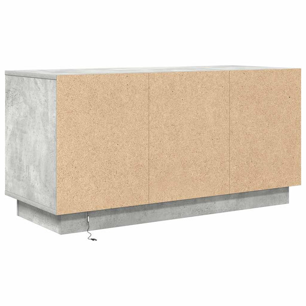 TV-Schrank Betongrau mit LED 100 cm