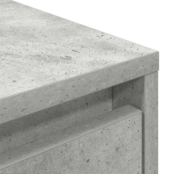 TV-Schrank Betongrau mit LED 100 cm