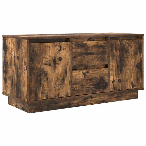 TV-Schrank mit LED Räuchereiche 100 cm