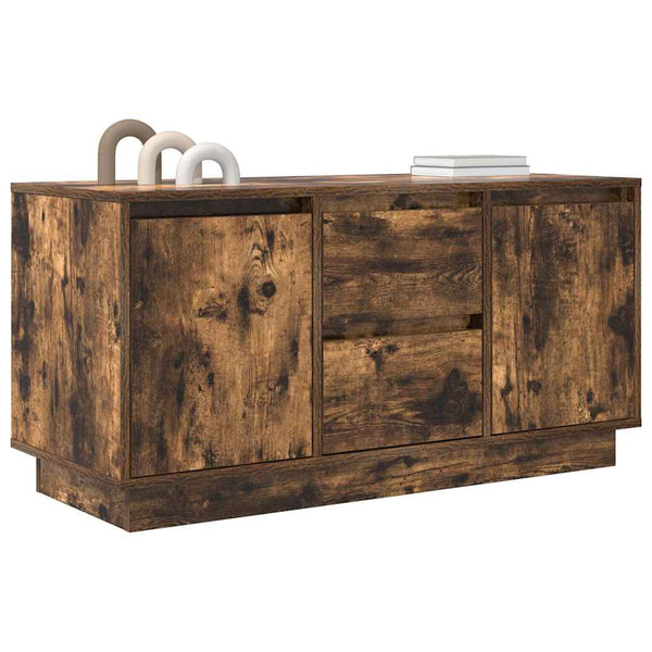 TV-Schrank mit LED Räuchereiche 100 cm