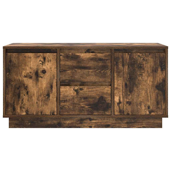 TV-Schrank mit LED Räuchereiche 100 cm
