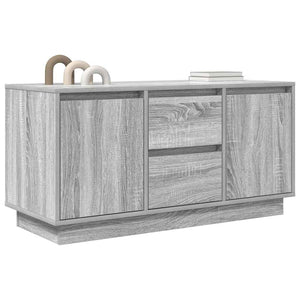 TV-Schrank mit LED Grau Sonoma 100 cm