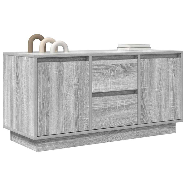 TV-Schrank mit LED Grau Sonoma 100 cm