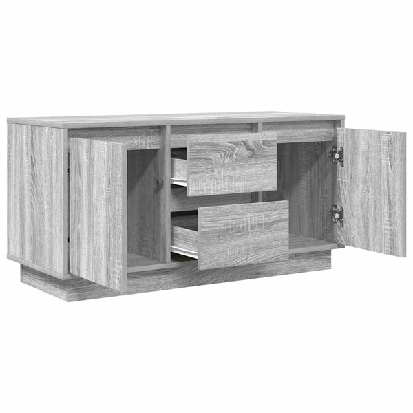 TV-Schrank mit LED Grau Sonoma 100 cm