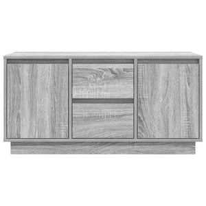 TV-Schrank mit LED Grau Sonoma 100 cm