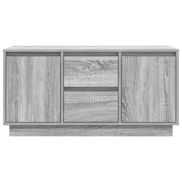 TV-Schrank mit LED Grau Sonoma 100 cm
