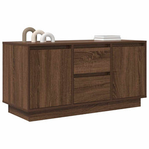 TV-Schrank Braun Eichenoptik mit LED 100 cm