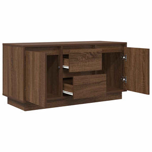 TV-Schrank Braun Eichenoptik mit LED 100 cm