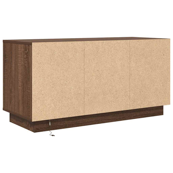 TV-Schrank Braun Eichenoptik mit LED 100 cm