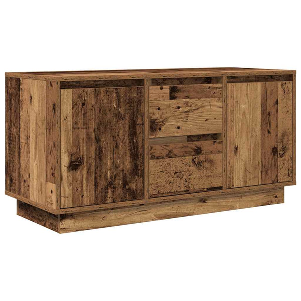TV-Schrank mit LED Altholz-Optik 100 cm