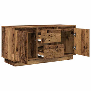TV-Schrank mit LED Altholz-Optik 100 cm