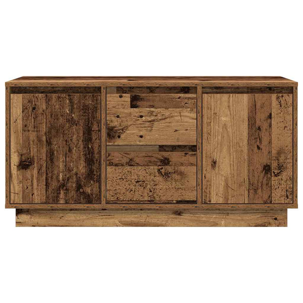 TV-Schrank mit LED Altholz-Optik 100 cm