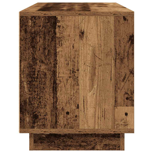 TV-Schrank mit LED Altholz-Optik 100 cm