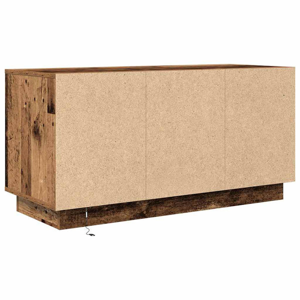 TV-Schrank mit LED Altholz-Optik 100 cm