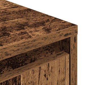 TV-Schrank mit LED Altholz-Optik 100 cm