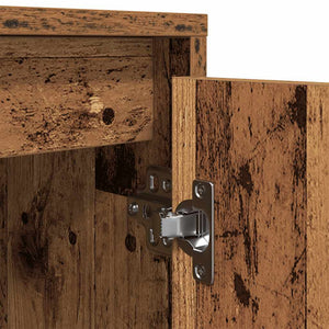 TV-Schrank mit LED Altholz-Optik 100 cm