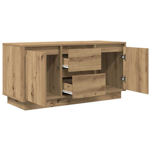 TV-Schrank Artisan Eiche mit LED 100 cm