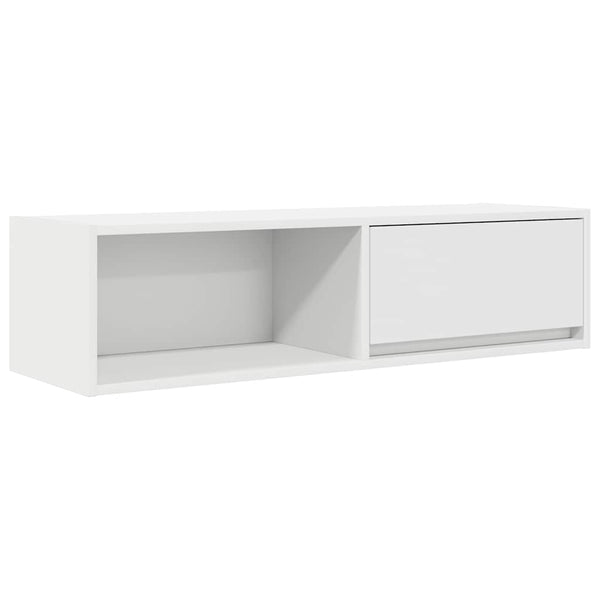 vidaXL Meuble TV blanc 100x31x25,5 cm Aggloméré