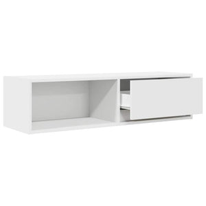vidaXL Meuble TV blanc 100x31x25,5 cm Aggloméré