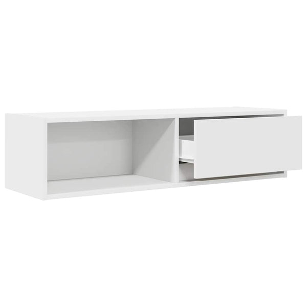 vidaXL Meuble TV blanc 100x31x25,5 cm Aggloméré
