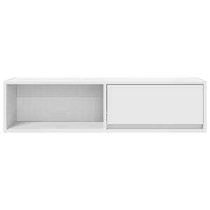 vidaXL Meuble TV blanc 100x31x25,5 cm Aggloméré