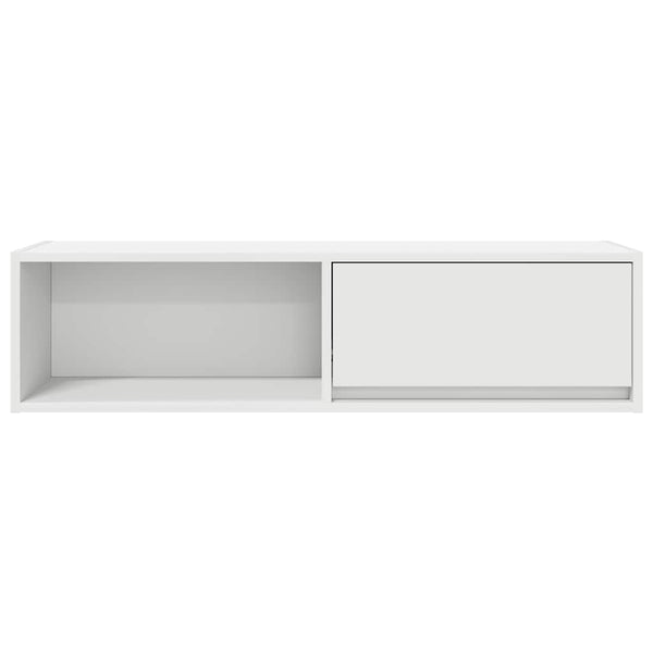 vidaXL Meuble TV blanc 100x31x25,5 cm Aggloméré