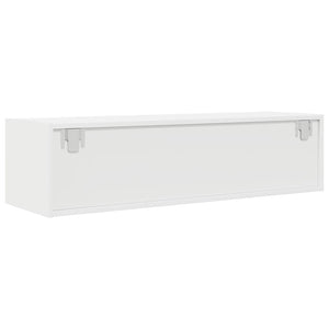vidaXL Meuble TV blanc 100x31x25,5 cm Aggloméré
