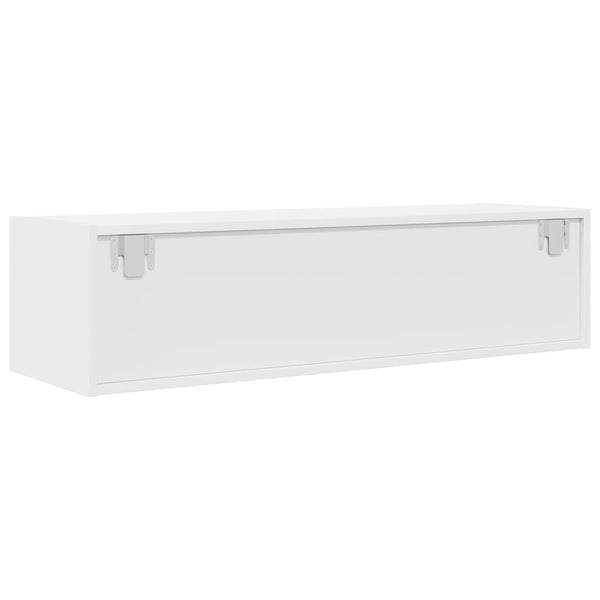 vidaXL Meuble TV blanc 100x31x25,5 cm Aggloméré