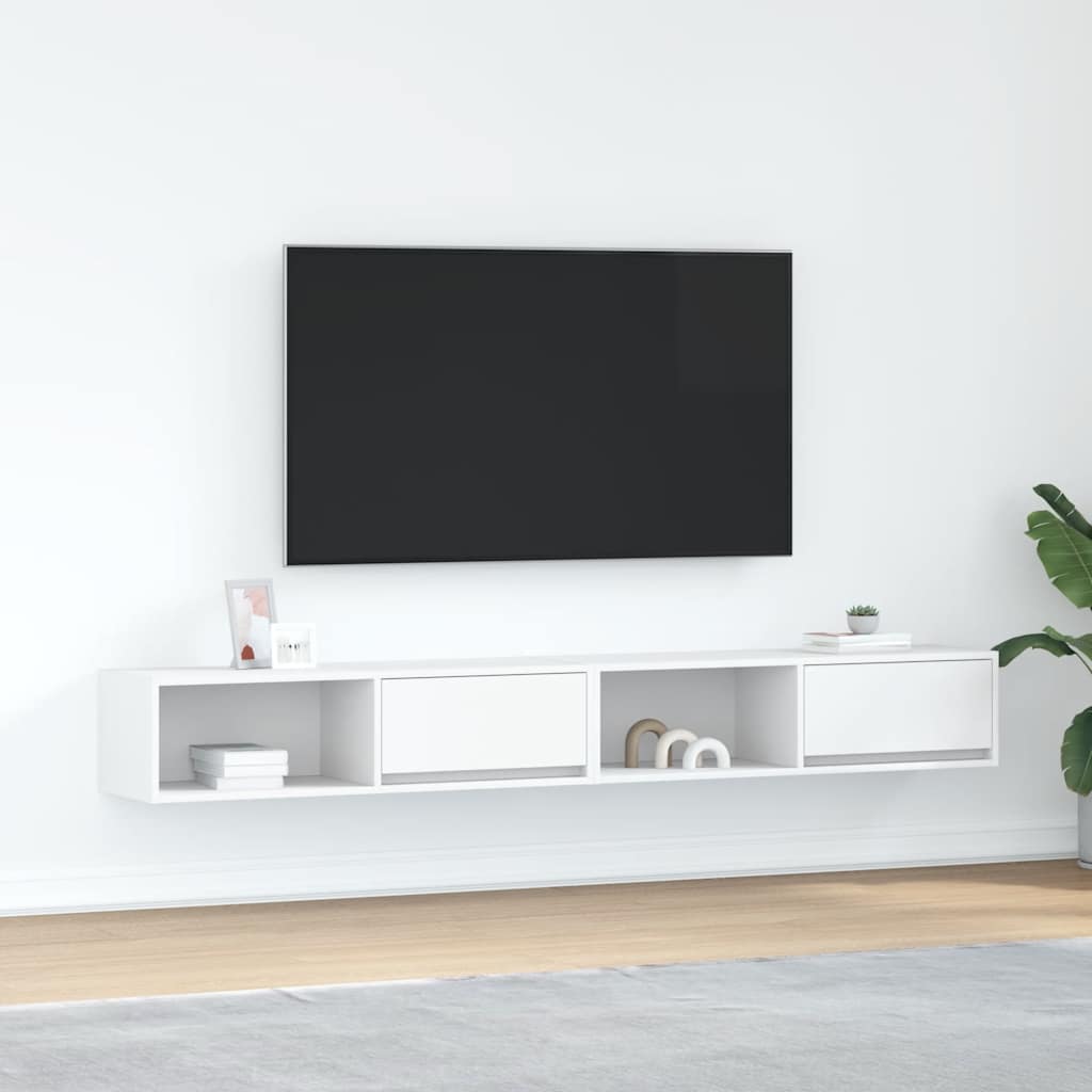 TV-Schränke Weiß, 2er Set