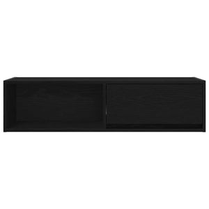 TV-Schränke 2er Set Schwarz Eichenoptik