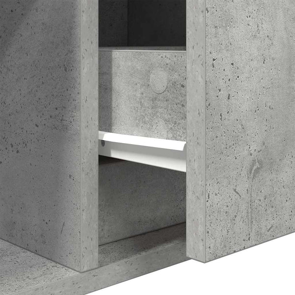 TV-Schränke Betongrau 2er-Set 100 cm