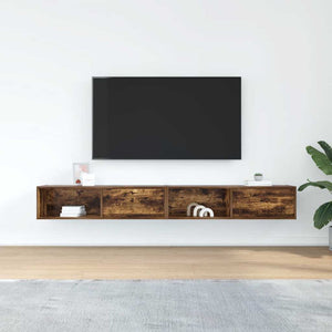 TV-Schränke Räuchereiche 100 cm, 2er-Set