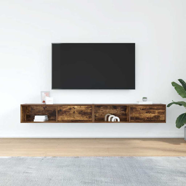 TV-Schränke Räuchereiche 100 cm, 2er-Set