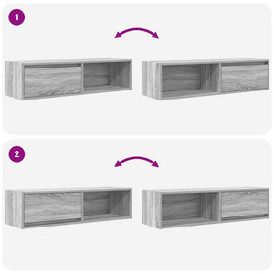 TV-Schrank Grau Sonoma 100 cm