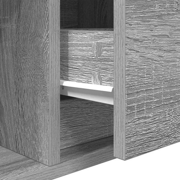 vidaXL Meubles TV 2 pcs Gris Sonoma 100x31x25,5 cm Aggloméré