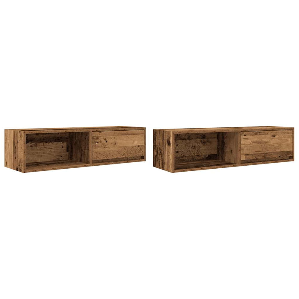 TV-Schränke Altholz-Optik, 2er Set