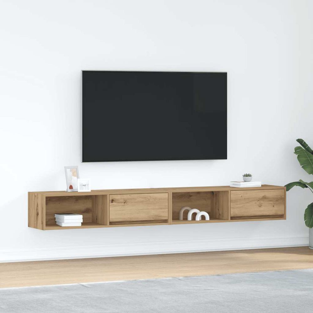 TV-Schränke 2er Set Artisan-Eiche