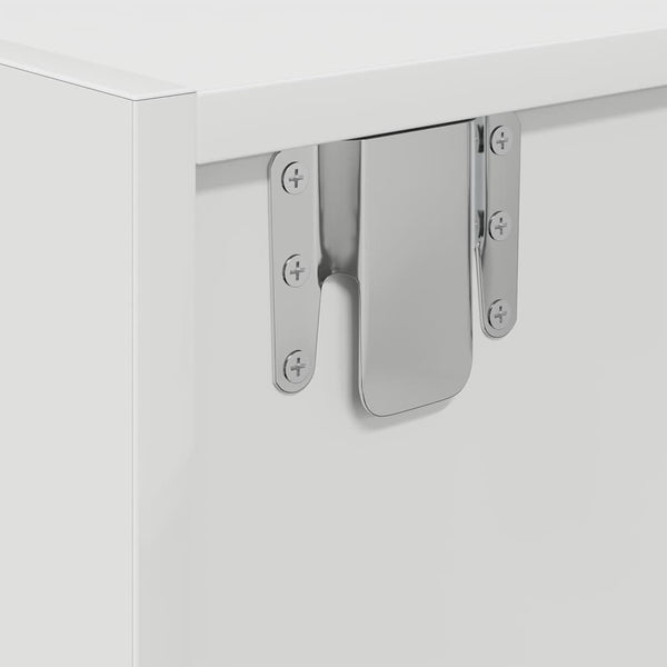 vidaXL Meubles TV 2 pcs Blanc 60x31x25,5 cm Bois d'ingénierie