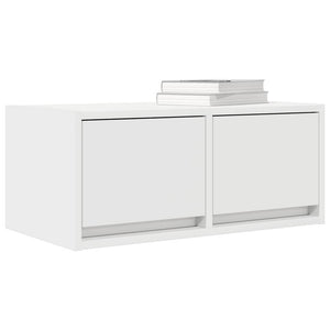 vidaXL Meubles TV 2 pcs Blanc 60x31x25,5 cm Bois d'ingénierie