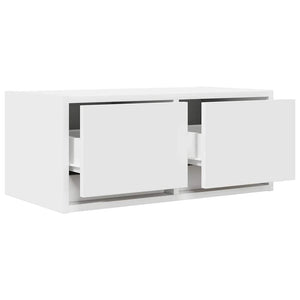 vidaXL Meubles TV 2 pcs Blanc 60x31x25,5 cm Bois d'ingénierie