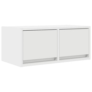 vidaXL Meubles TV 2 pcs Blanc 60x31x25,5 cm Bois d'ingénierie