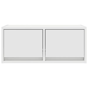 vidaXL Meubles TV 2 pcs Blanc 60x31x25,5 cm Bois d'ingénierie