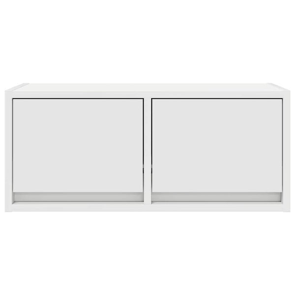 vidaXL Meubles TV 2 pcs Blanc 60x31x25,5 cm Bois d'ingénierie