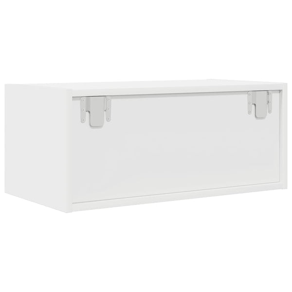 vidaXL Meubles TV 2 pcs Blanc 60x31x25,5 cm Bois d'ingénierie