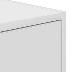vidaXL Meubles TV 2 pcs Blanc 60x31x25,5 cm Bois d'ingénierie