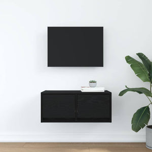 TV-Schrank Schwarz Eiche 60 cm