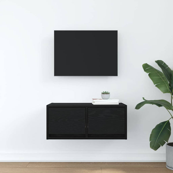 TV-Schrank Schwarz Eiche 60 cm