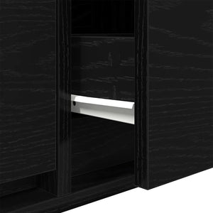 TV-Schrank Schwarz Eiche 60 cm