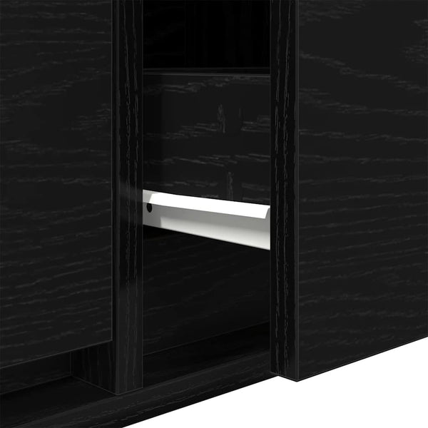 TV-Schrank Schwarz Eiche 60 cm