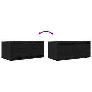 TV-Schrank Schwarz Eiche 60 cm